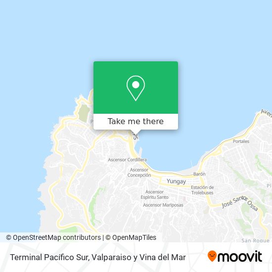 Terminal Pacífico Sur map