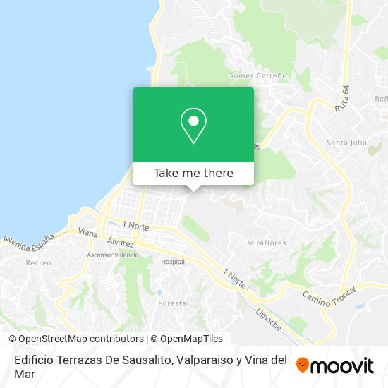 Mapa de Edificio Terrazas De Sausalito