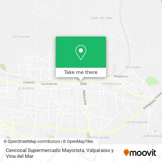 Mapa de Cencocal Supermercado Mayorista