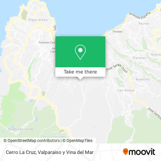 Cerro La Cruz map