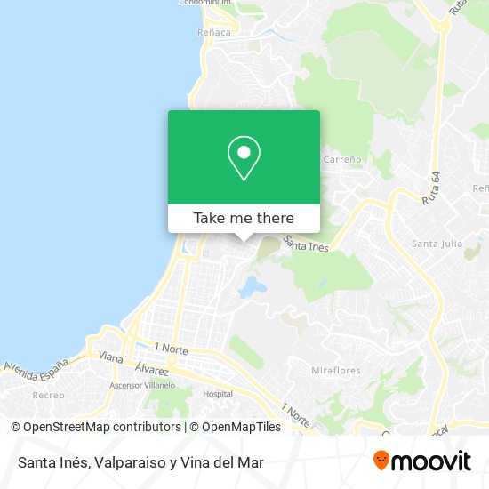 Santa Inés map