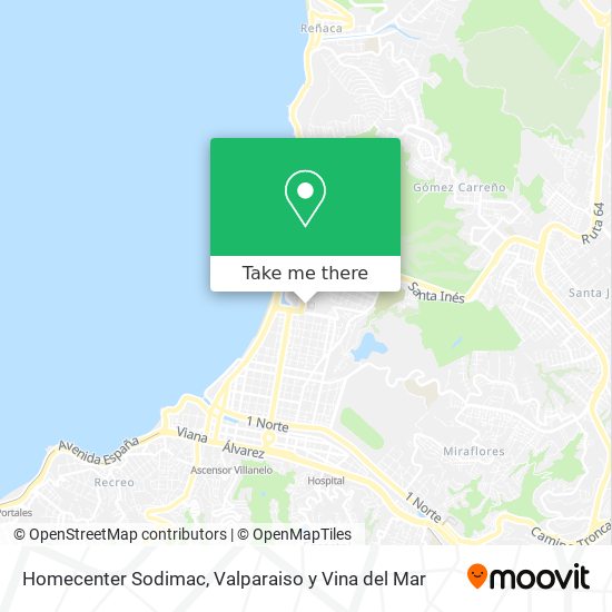 Homecenter Sodimac map