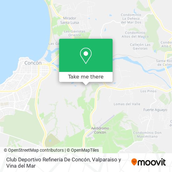 Mapa de Club Deportivo Refinería De Concón