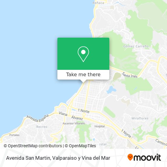 Mapa de Avenida San Martin