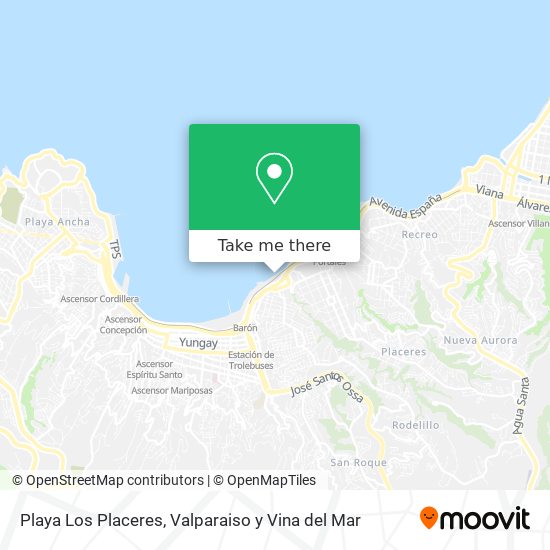 Playa Los Placeres map