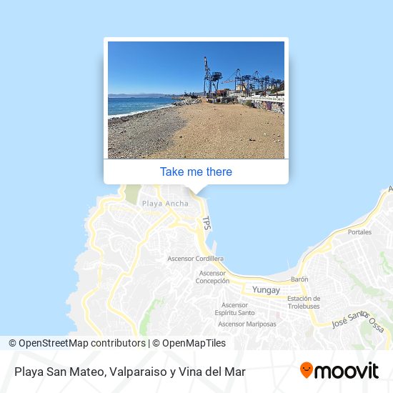 Playa San Mateo map