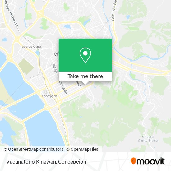Vacunatorio Kiñewen map