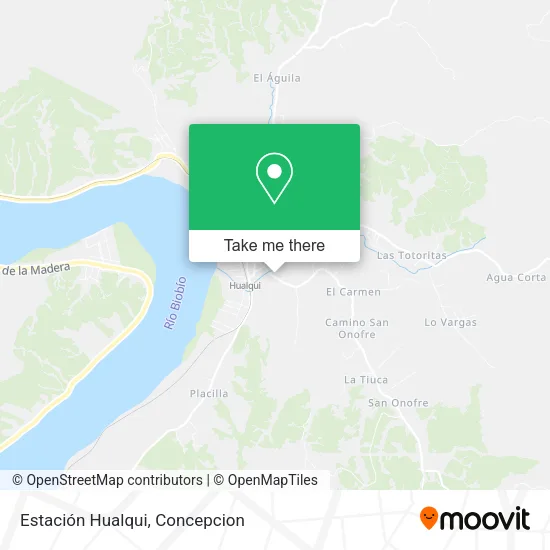 Mapa de Estación Hualqui