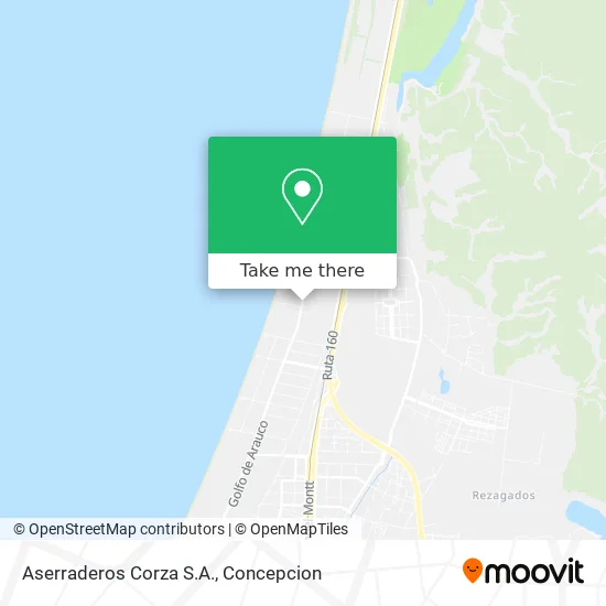 Mapa de Aserraderos Corza S.A.
