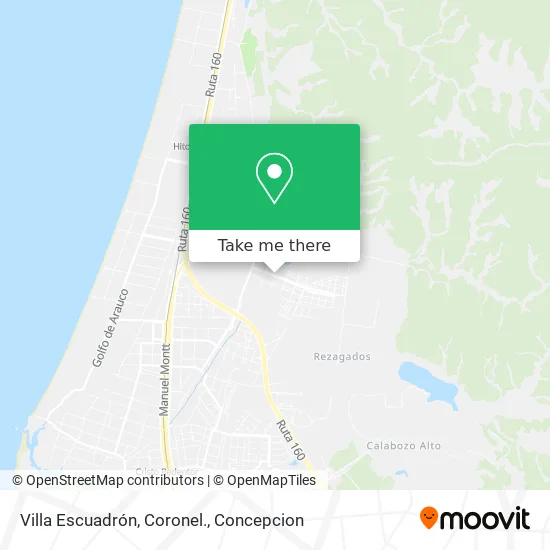 Villa Escuadrón, Coronel. map