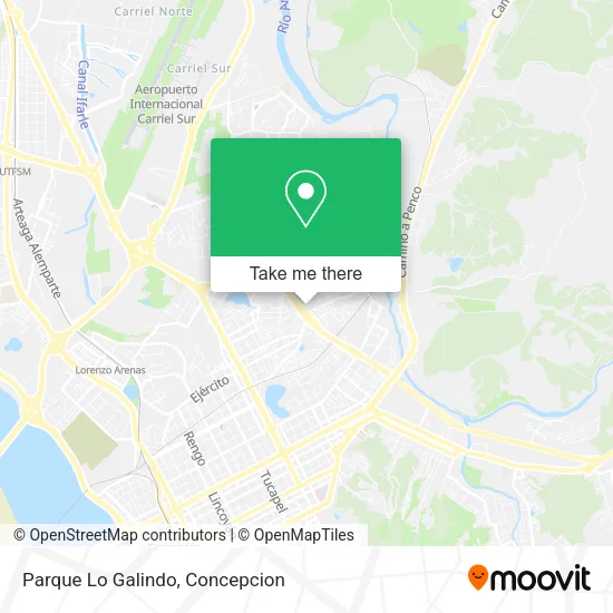 Parque Lo Galindo map