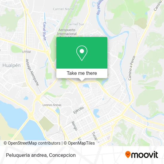 Peluqueria andrea map