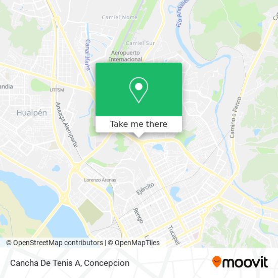 Mapa de Cancha De Tenis A