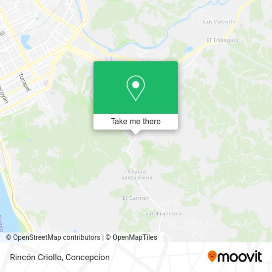 Mapa de Rincón Criollo