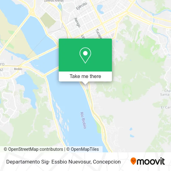 Mapa de Departamento Sig- Essbio Nuevosur