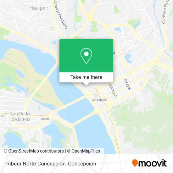 Mapa de Ribera Norte Concepción
