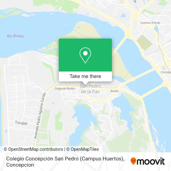 Mapa de Colegio Concepción San Pedro (Campus Huertos)