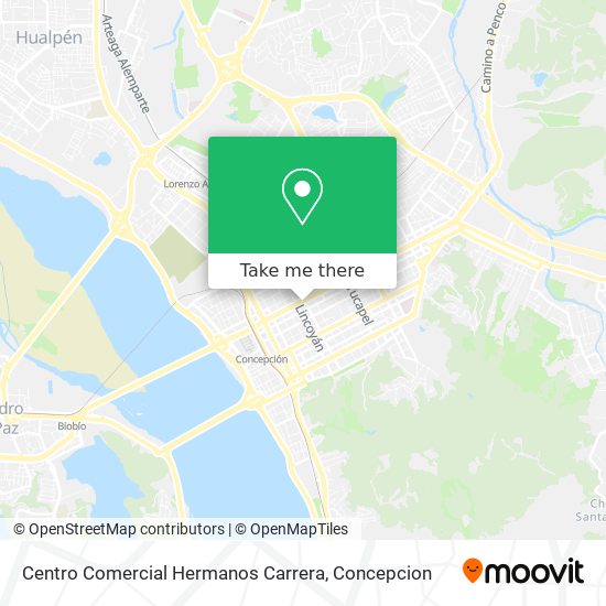 Mapa de Centro Comercial Hermanos Carrera