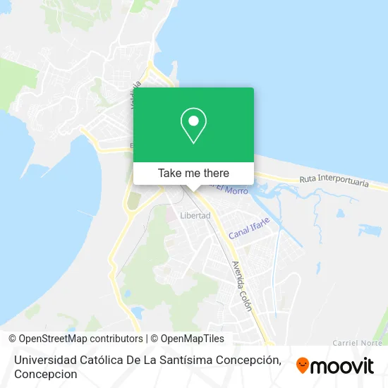 Mapa de Universidad Católica De La Santísima Concepción