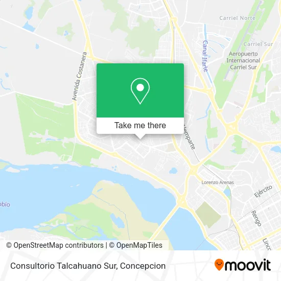 Mapa de Consultorio Talcahuano Sur