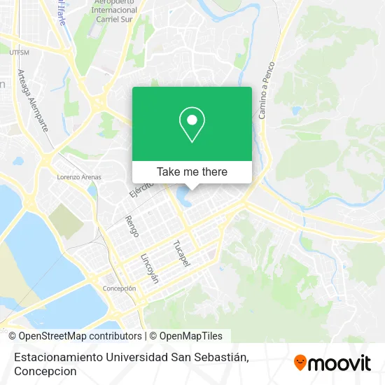 Mapa de Estacionamiento Universidad San Sebastián