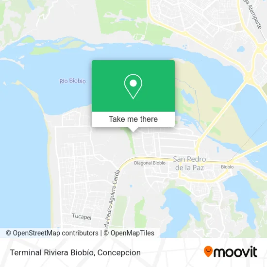 Mapa de Terminal Riviera Biobío