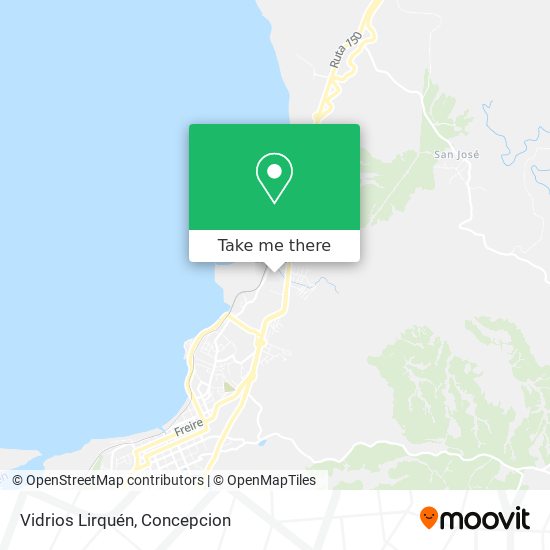 Vidrios Lirquén map