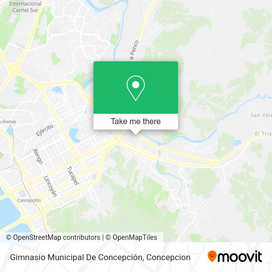 Mapa de Gimnasio Municipal De Concepción