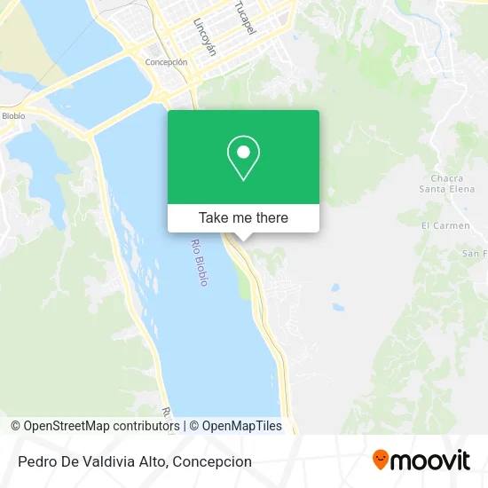 Pedro De Valdivia Alto map