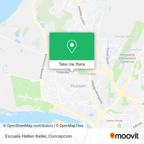Escuela Hellen Keller map