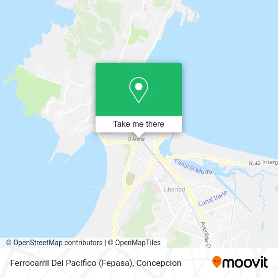 Mapa de Ferrocarril Del Pacífico (Fepasa)