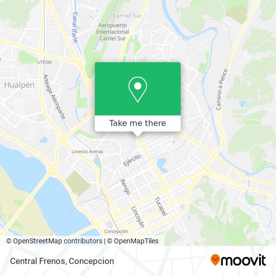 Mapa de Central Frenos
