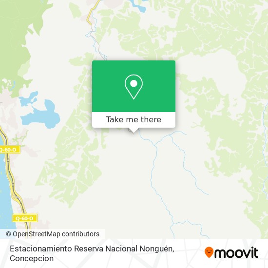 Estacionamiento Reserva Nacional Nonguén map