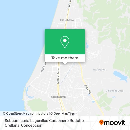 Subcomisaría Lagunillas Carabinero Rodolfo Orellana map