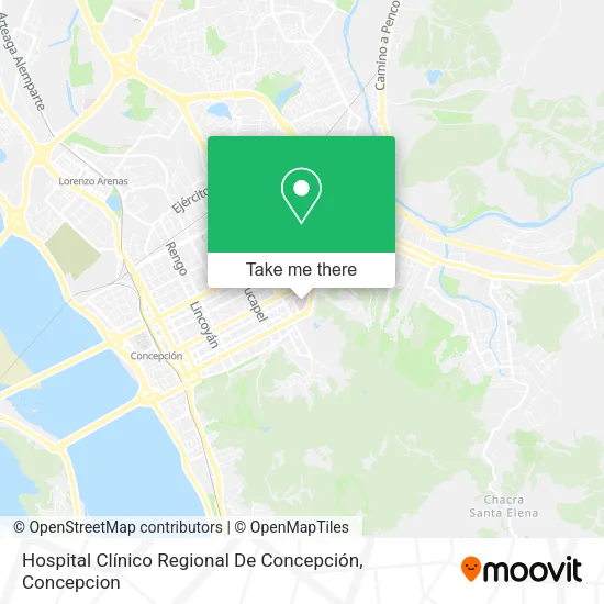 Mapa de Hospital Clínico Regional De Concepción