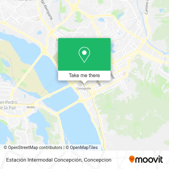 Mapa de Estación Intermodal Concepción
