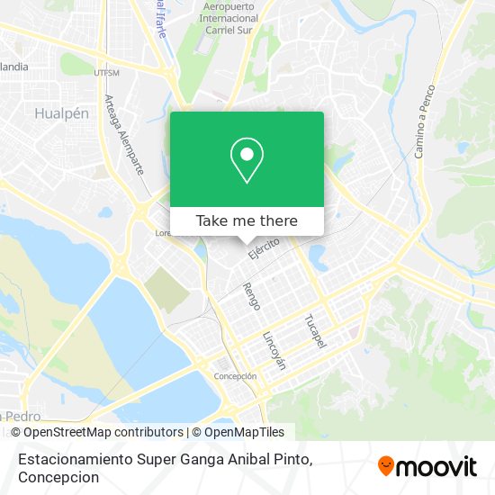 Estacionamiento Super Ganga Anibal Pinto map