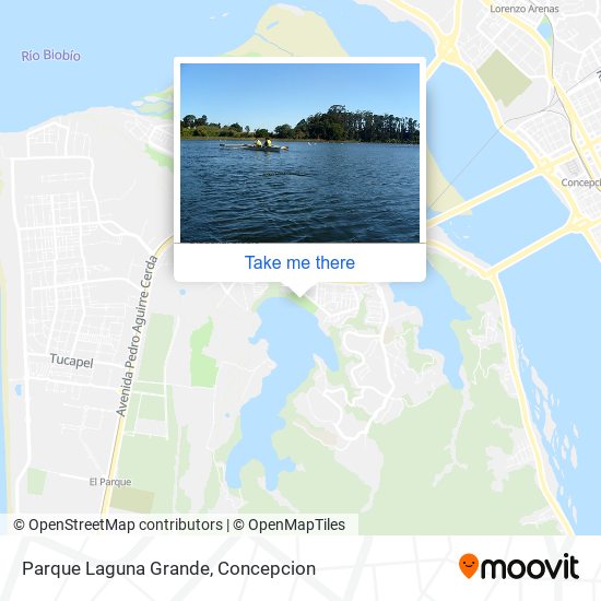 Parque Laguna Grande map