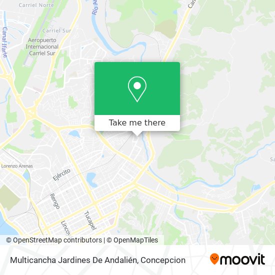 Multicancha Jardines De Andalién map