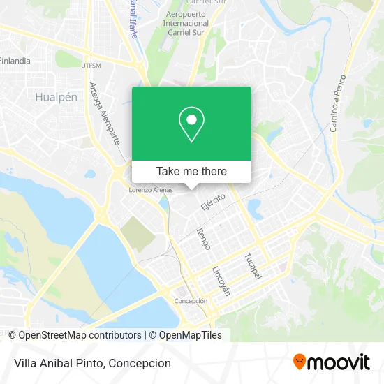 Mapa de Villa Anibal Pinto
