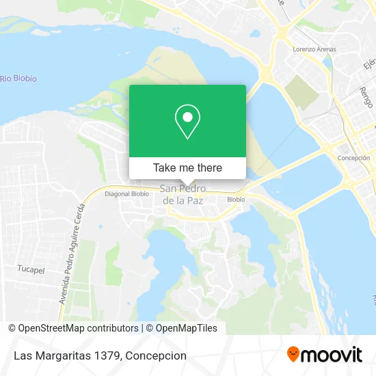 Las Margaritas 1379 map