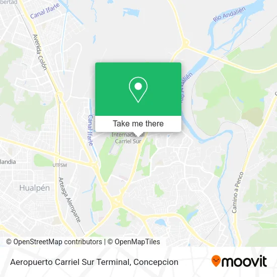Aeropuerto Carriel Sur Terminal map