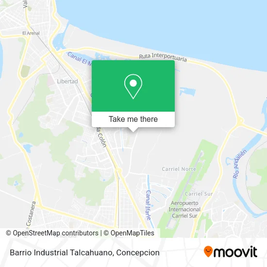 Barrio Industrial Talcahuano map