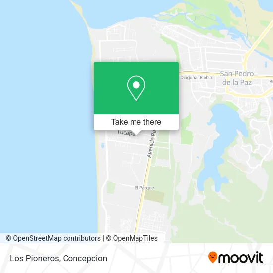 Los Pioneros map