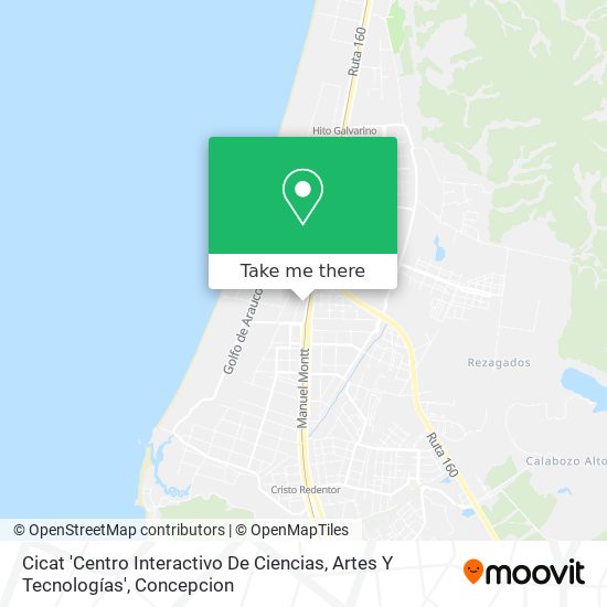 Mapa de Cicat 'Centro Interactivo De Ciencias, Artes Y Tecnologías'