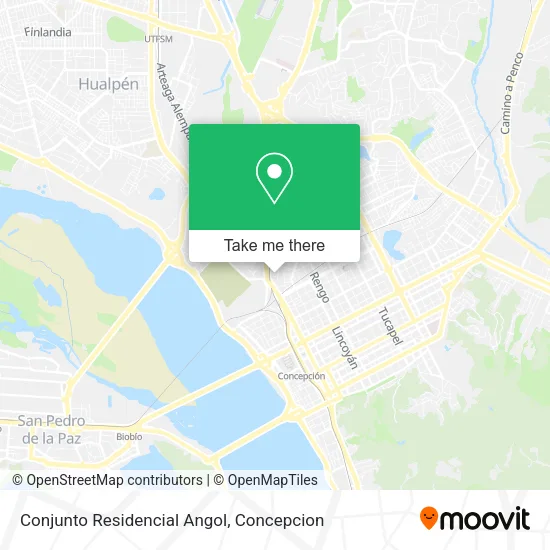 Mapa de Conjunto Residencial Angol