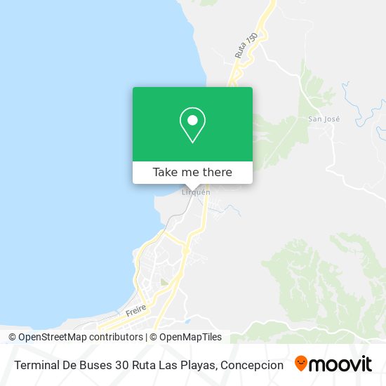 Terminal De Buses 30 Ruta Las Playas map