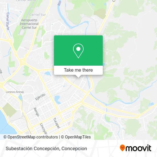 Mapa de Subestación Concepción