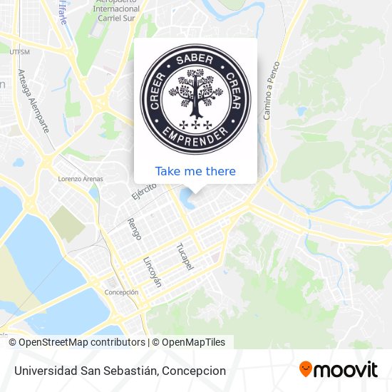 Universidad San Sebastián map