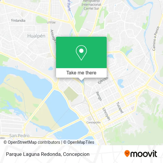 Mapa de Parque Laguna Redonda